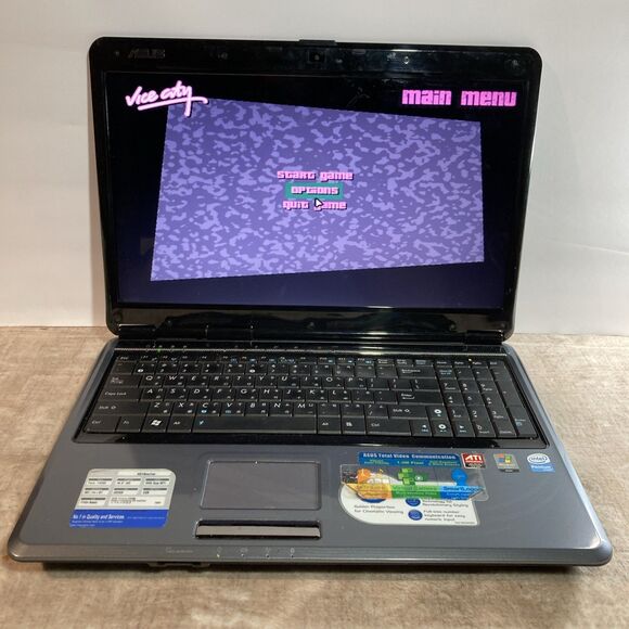 VTG Asus X61S 15.6" – 3GB RAM 60GB SSD Windows XP Pro Retro Gaming Laptop CD/DVD - Picture 6 of 16